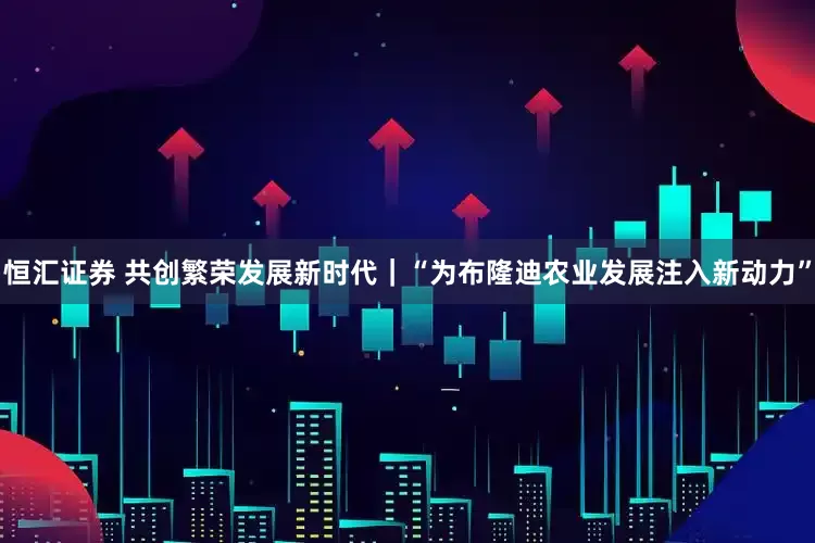 恒汇证券 共创繁荣发展新时代｜“为布隆迪农业发展注入新动力”