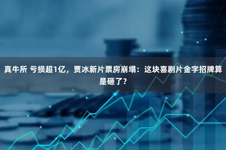 真牛所 亏损超1亿，贾冰新片票房崩塌：这块喜剧片金字招牌算是砸了？